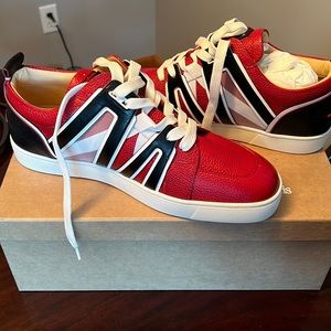 Christian Louboutin Men’s vida viva red sole caged. Originally $895.